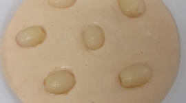 4.Texturitzat de crema de coliflors amb raïm de temporada